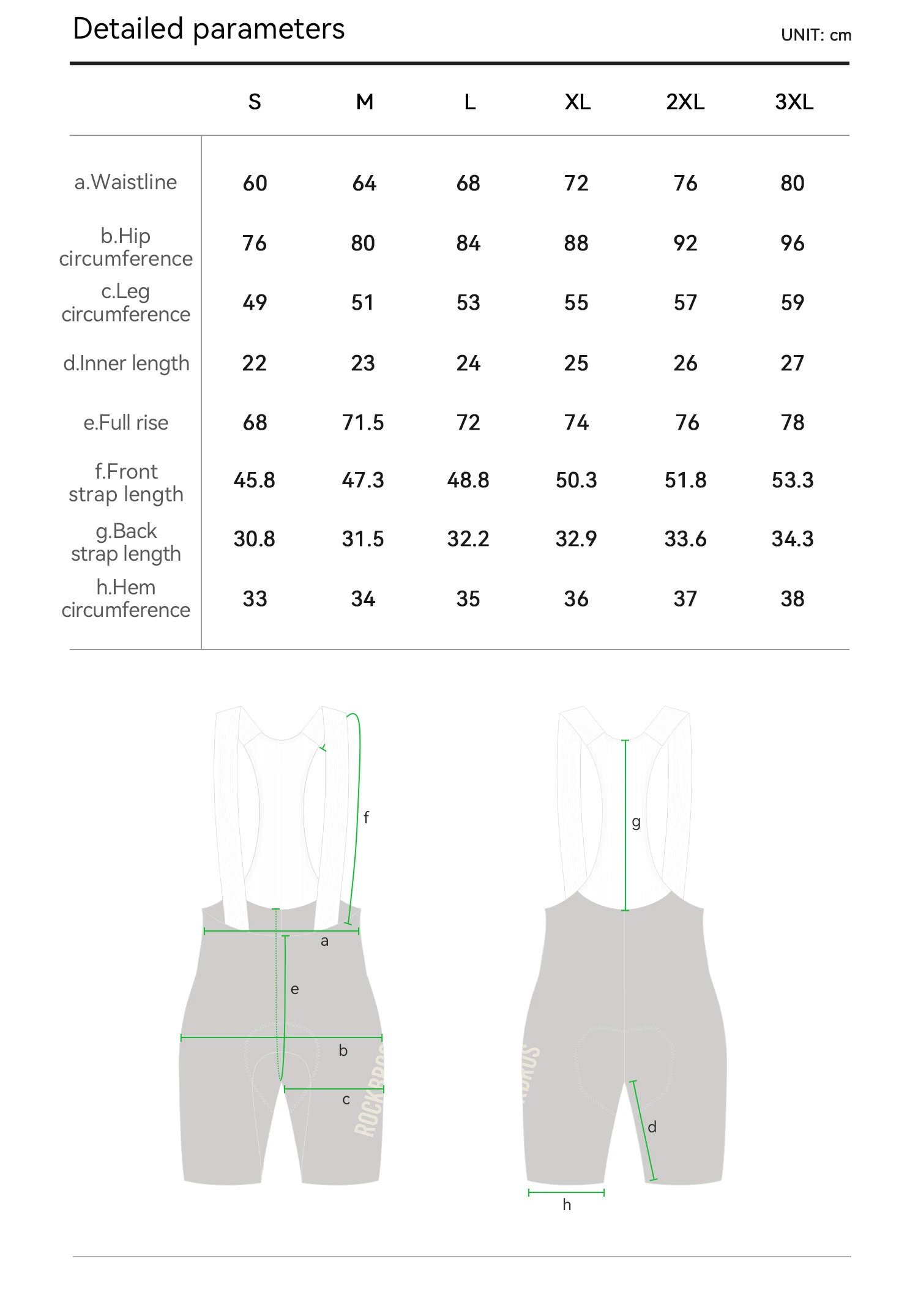 ROCKBROS Herren Fahrrad-Trägerhose Nahtlos mit Italienischer Polsterung Atmungsaktive Leichte Fahrradshorts – Detail 15