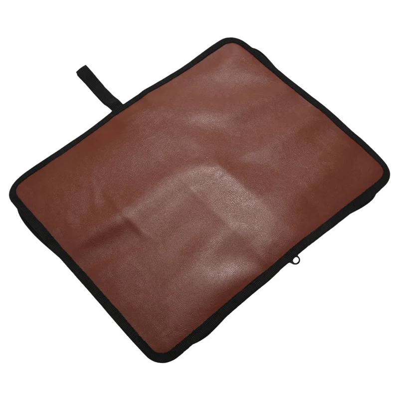 【Superdeals】5X 80-Discs Portable Leather Storage Bag Zippered Storage Case For CD DVD Hard Disk Album - Brown