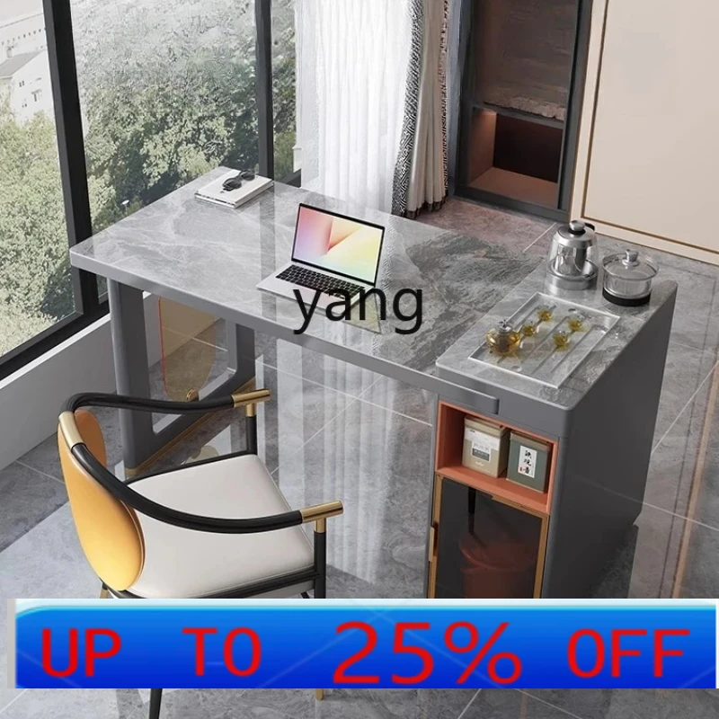 

yhm light luxury balcony retractable tea table household modern small rock slab tea table simple