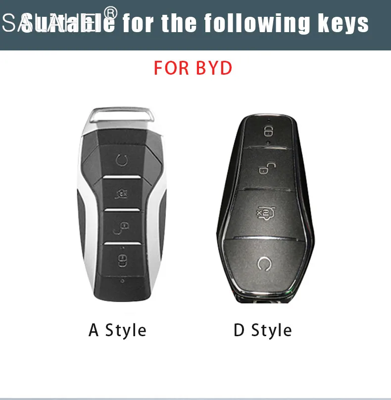 Car Smart Remote Key Fob Case Cover Holder Shell Bag For BYD Atto 3 Han EV Song Qin Pro Tang DM 2018-2022 Keychain Accessories