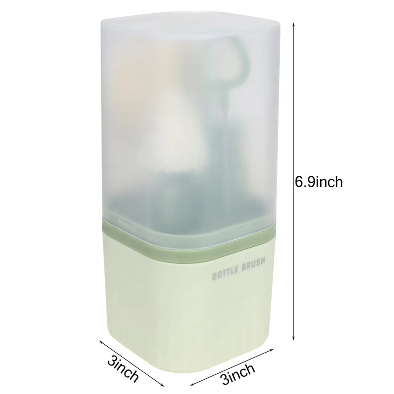 Zestaw szczotek silikonowych A71Z do kubków dziecięcych, zawiera szczotkę do butelek, szczotkę do smoczków, przyjazny dla rodziny, przenośny.