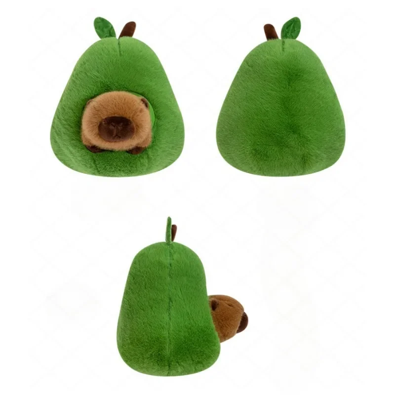 Abacate brinquedo de pelúcia capivara boneca capibala travesseiro de dormir grande plushie kawaii criativo frutas pano almofada meninos presentes aniversário