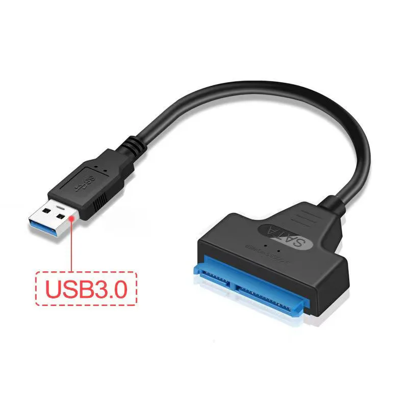 New Usb3.0 Adapter Cable Hard Disk Adapter Cable USB Easy Drive Cable Hard Drive Easy Drive Line SATA22 Pin String Oral Line