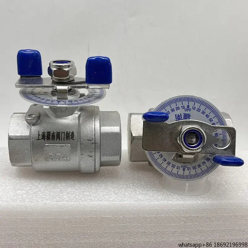 Compact Scaled Regulator Stainless Steel Female Butterfly Handle DN1525 Manual Flow Throttle