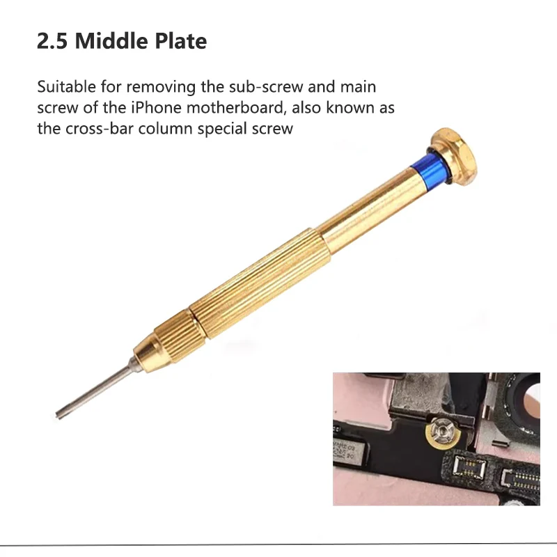 S2 Steel Magnetic Phone Repair Screwdriver Set 0.6/0.8/1.5/2.5 Screwdriver Disassembly Tools Kit for Electronic Repair