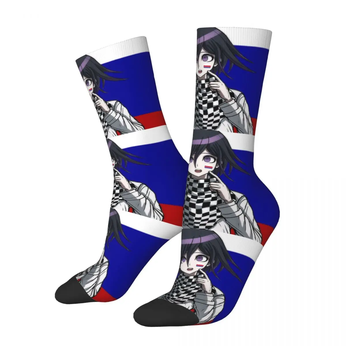 Kokichi Danganronpa Game Kawaii Drawstring Socks Shopping Cartoon Pattern Socks harajuku Men Happy hip hop