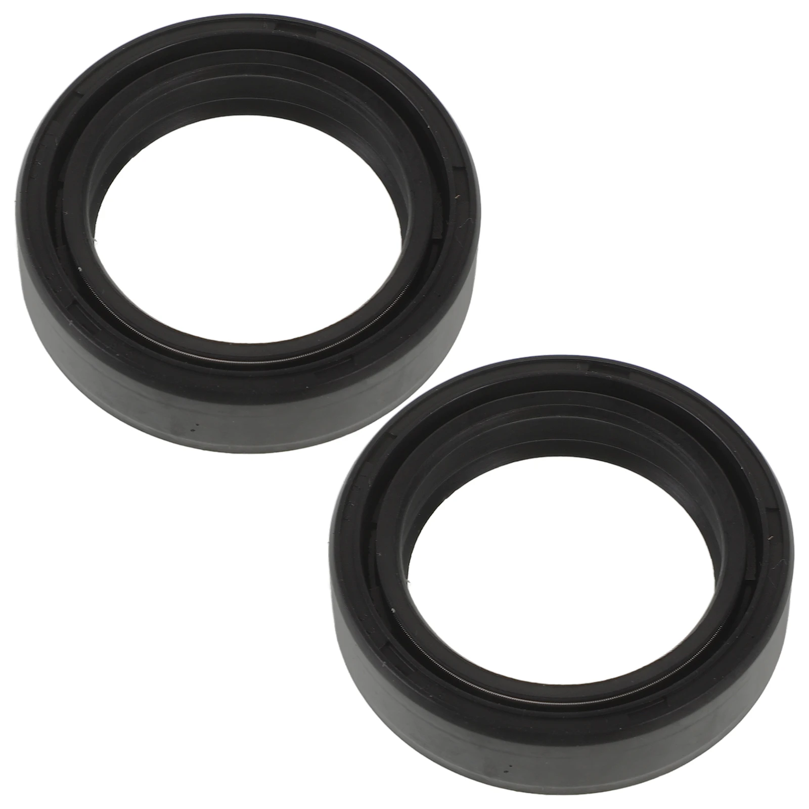 

2pcs Motorcycle Front Fork Oil Seal Kit Plastic Wear Resistant Water Resistant Universal Fit For Shock Absorber Seal Ring Set