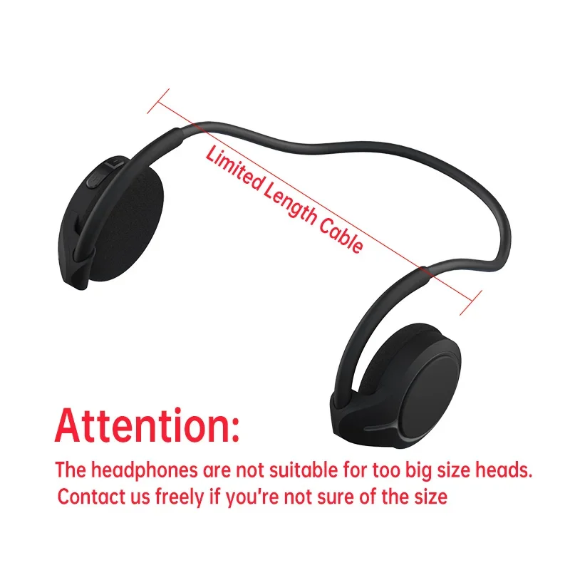 Wireless Headphones MP3 Over Ear Sports Bluetooth Earphones Soft Wrap Around Headphones with Mic Comfortable Foldable Headphones