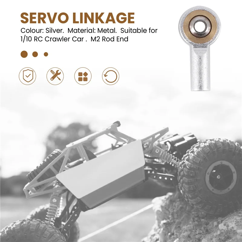 T84C-10Pcs المعادن M2 التعادل قضيب نهاية وصلة كروية ربط الكرة رئيس ل HSP Tamiya Mini 4WD RC سيارة شاحنة الزاحف قارب طائرة