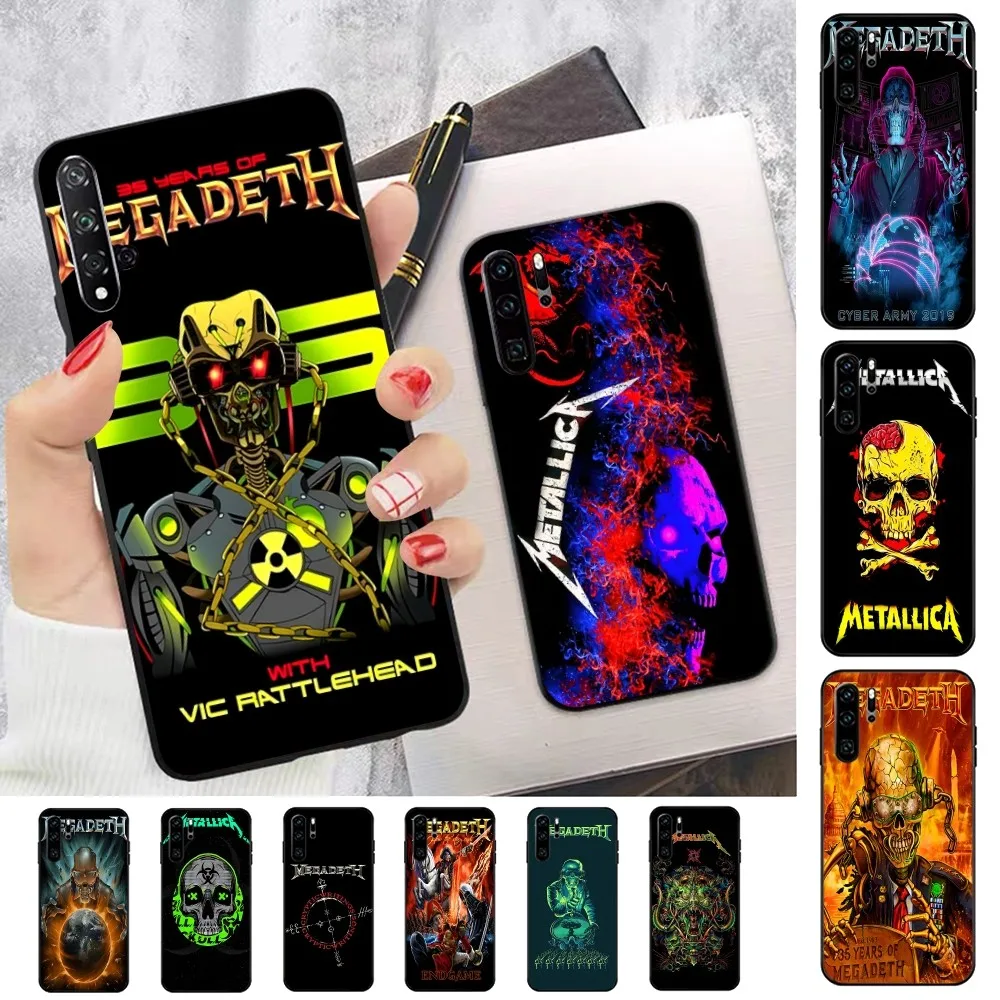 

Rock Band M-Megadeth Phone Case For Huawei P 8 9 10 20 30 40 50 Pro Lite Psmart Honor 10 Lite 70 Mate 20lite