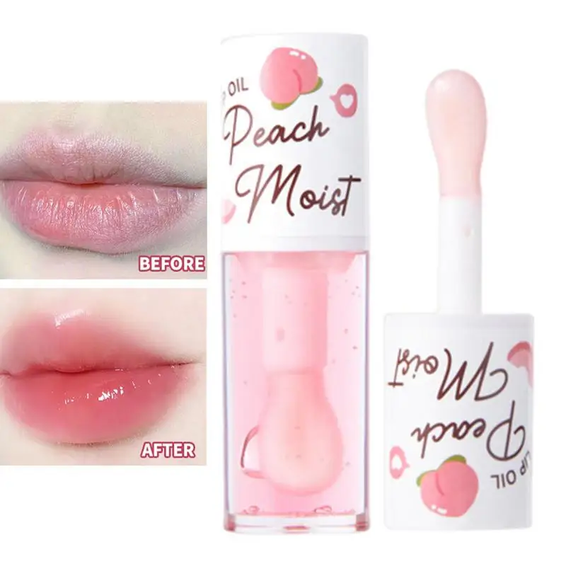 Plumping Lip Oil Long-Lasting Hydrating Lip Cosmetic Long-Lasting Glaze Lip Oil Nonstick Water Tint Lip Stain Portable Lip Care