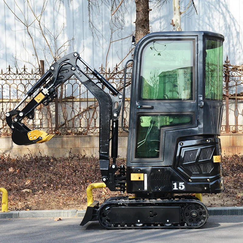 중국 맞춤형 1.5톤 미니 굴삭기 1.5톤 미니 굴착기 소형 굴삭기 농장 과수원 및 과수원 정원 작업용