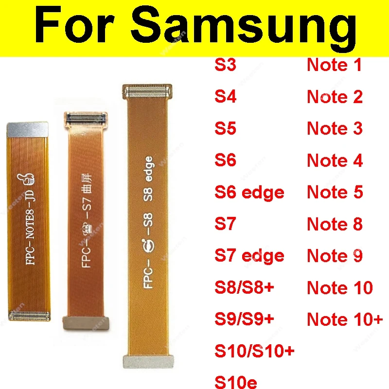 For Samsung Note 1 2 3 4 5 8 9 10 Lite Plus S2 S3 S4 S5 S6 S7 S8 S9 S10 Plus Edge i9100 N7000 LCD Display Screen Test Flex Cable