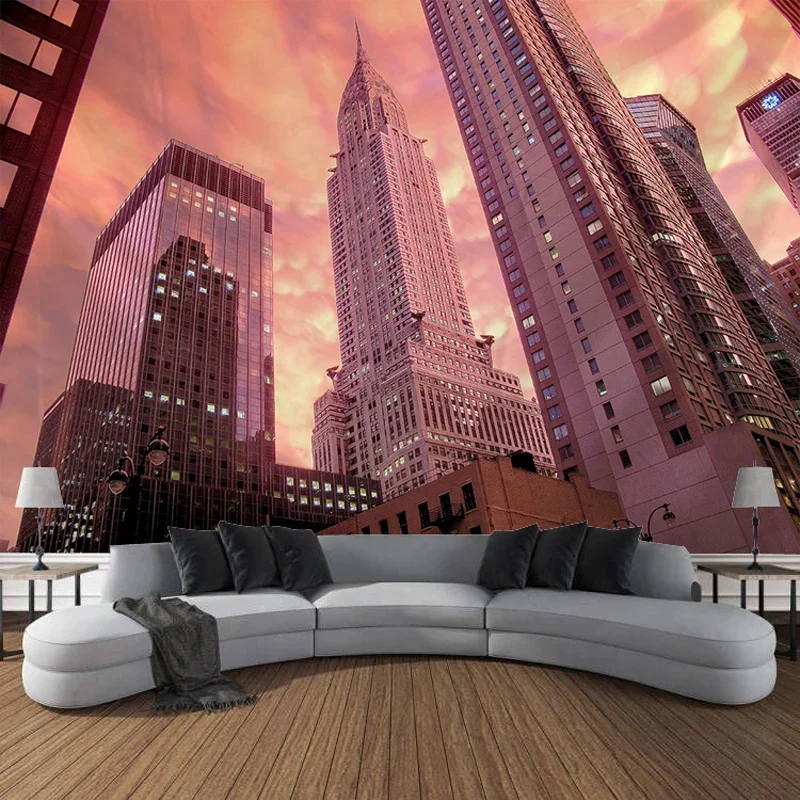 High Rise Building Wall, Tapestry, Art Decoration Carpet, Curtain Hanging, Family Bedroom, Living Room Decoration