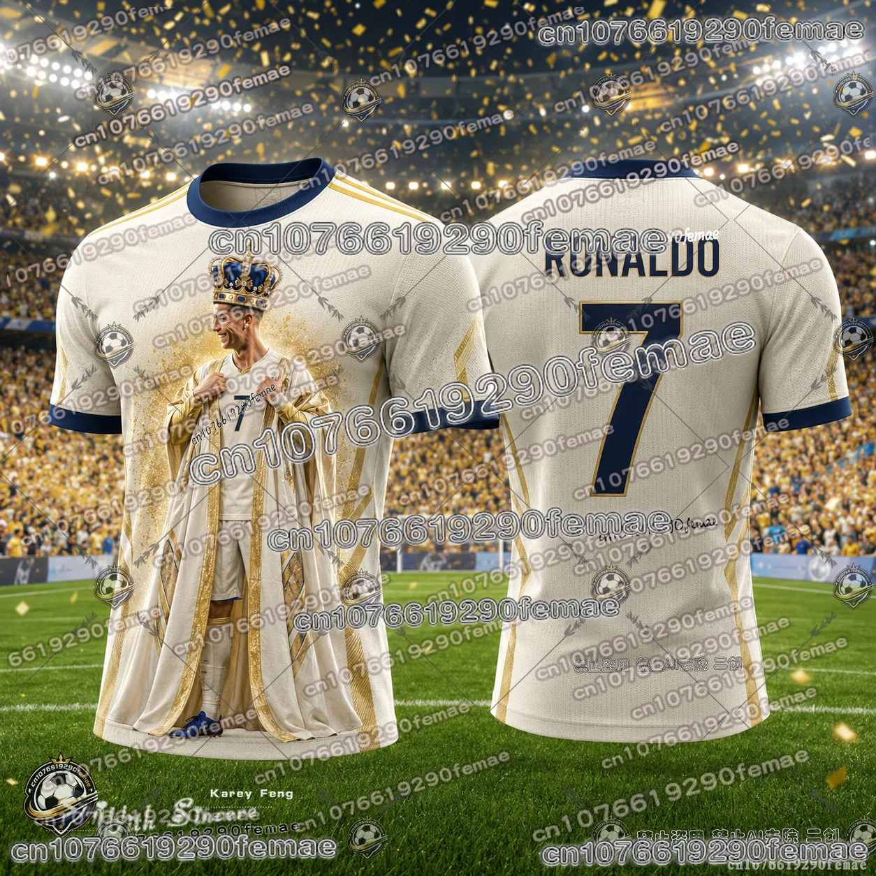 Heißer Verkauf Ronaldo 2026 Fußball-Fan Gedenk-Trendtrikot Herren Damen Superstar-Kollektion Tägliche Outdoor-Sportbekleidung Top