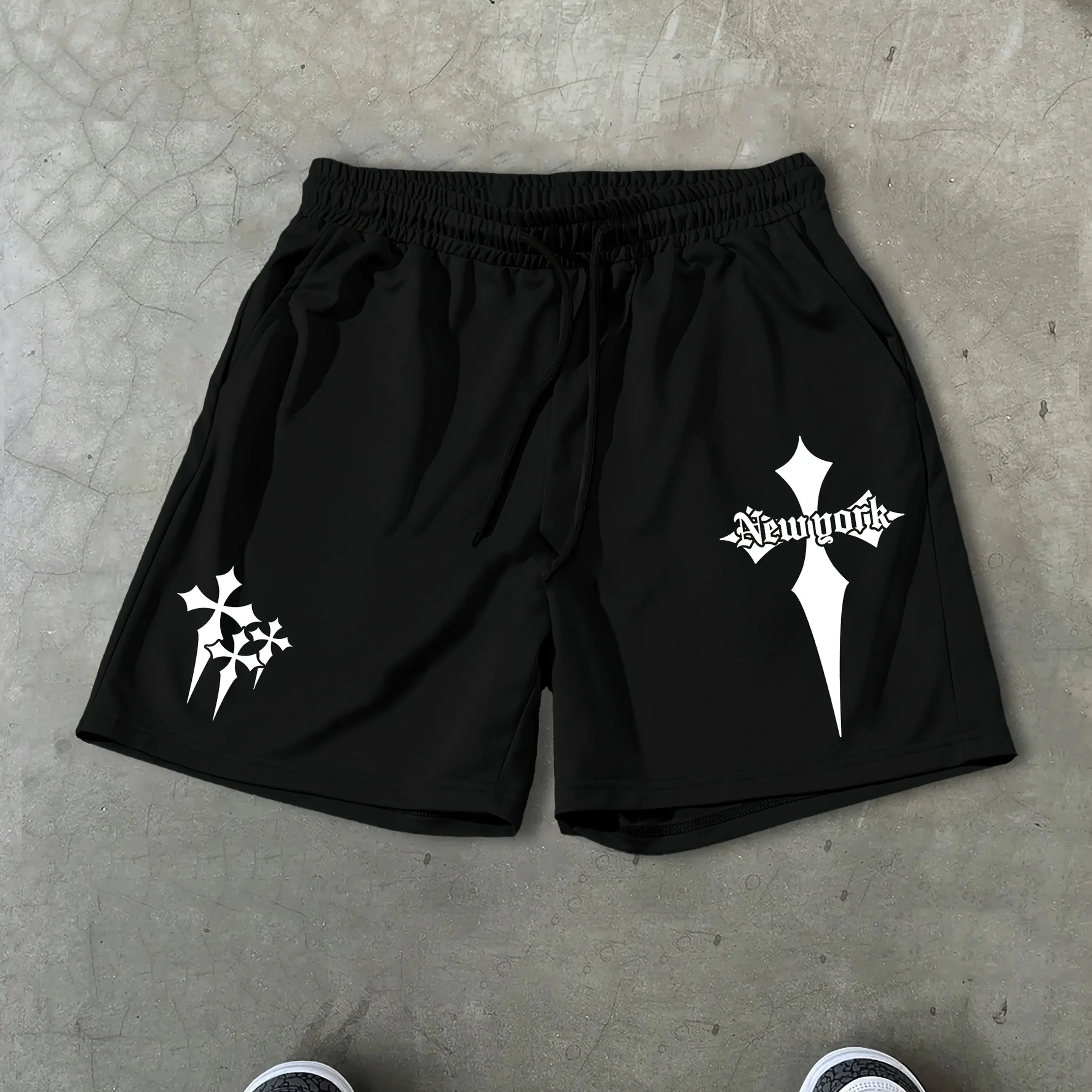 

Шорты в уличном стиле, мужские летние высококачественные модные брюки с пятью точками, удобные универсальные спортивные штаны, повседневные свободные шорты