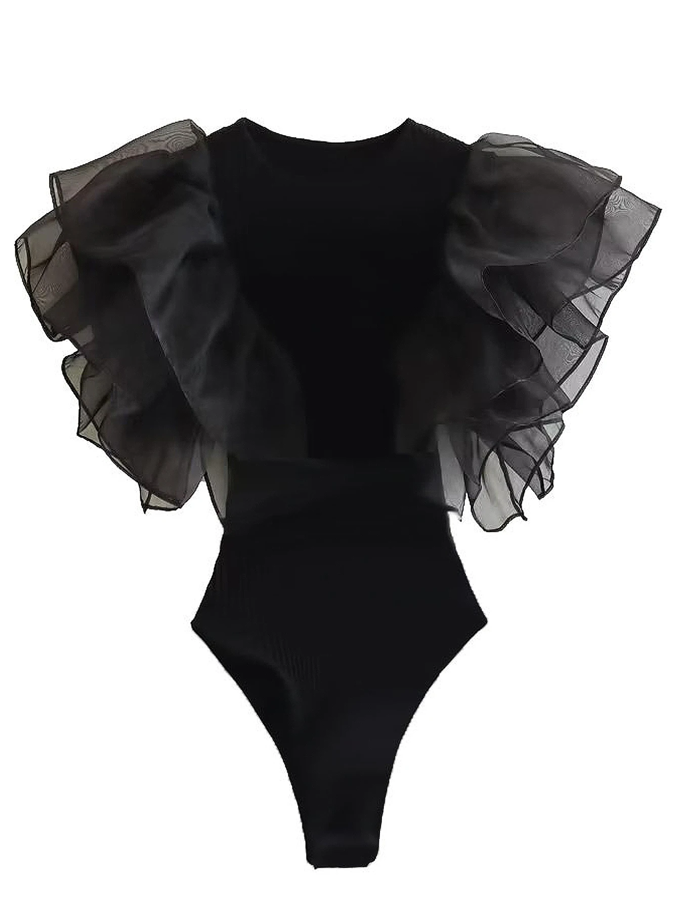 Damskie siateczkowe patchworkowe body pajacyki modne kobiece eleganckie topy