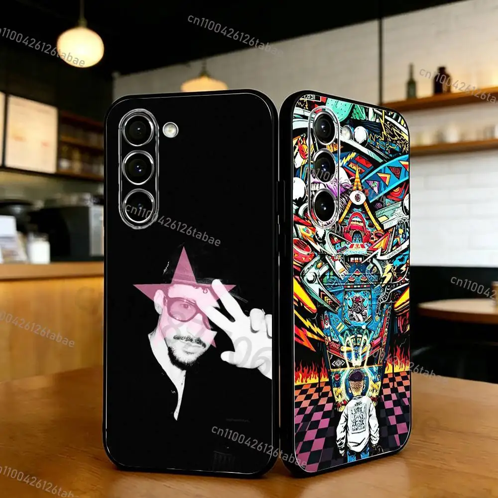 

NEW D-DtMF B-Bad B-Bunny Phone Case For Samsung S20,21,22,23,24,25,26 Ultra,Plus,Lite Black Soft Cover