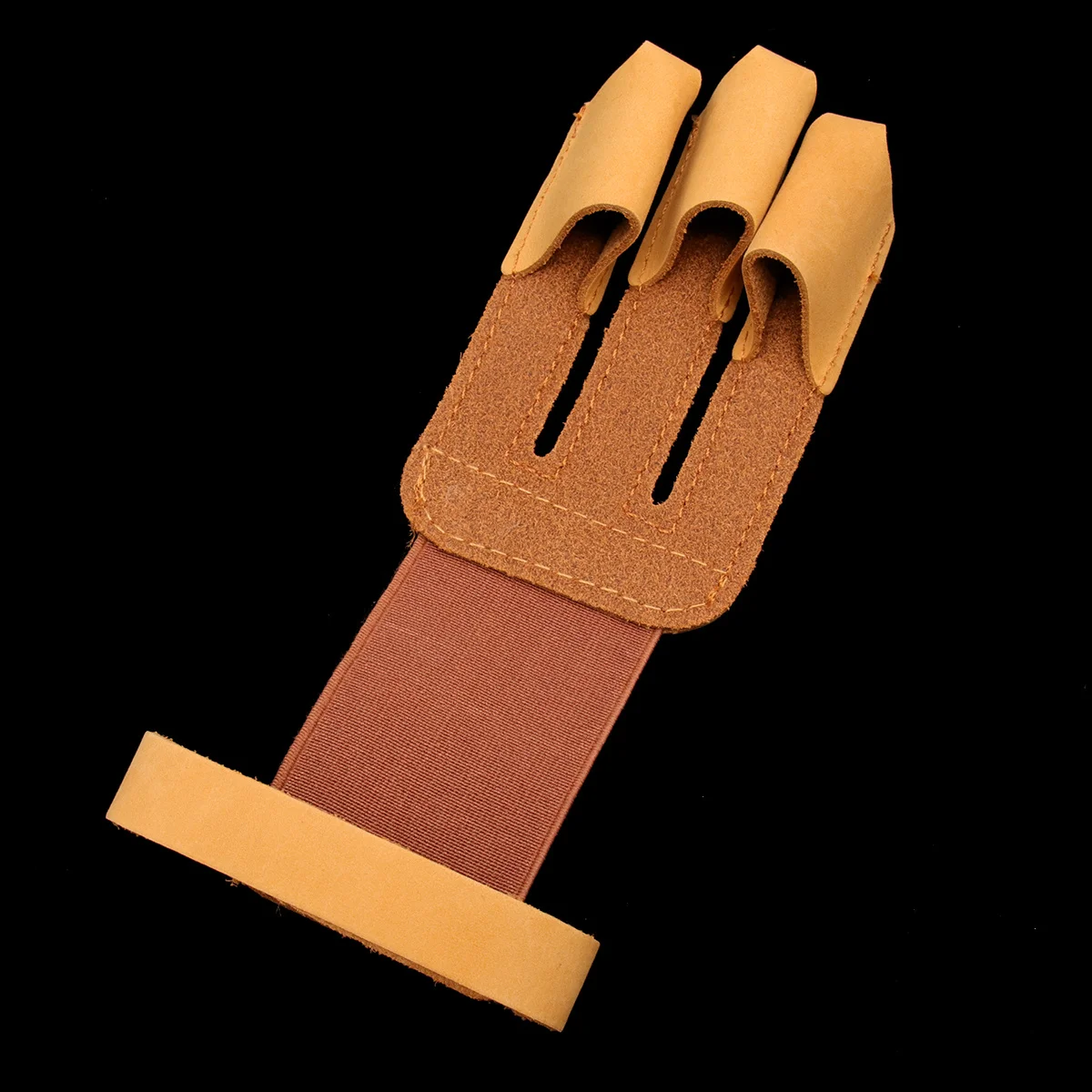 

Archery Hunting 3 Fingers Gloves Outdoor Brown Reinforced Tips Hand Guard Shooting Accessories Hunting Gloves
