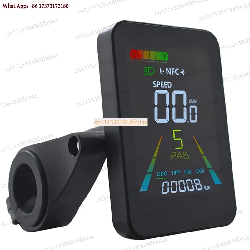 k3 Color LCD Display Meter, NFC UART Interface SM5+ 2PIN, Fits 24V-60V Electric Scooter E-Bike