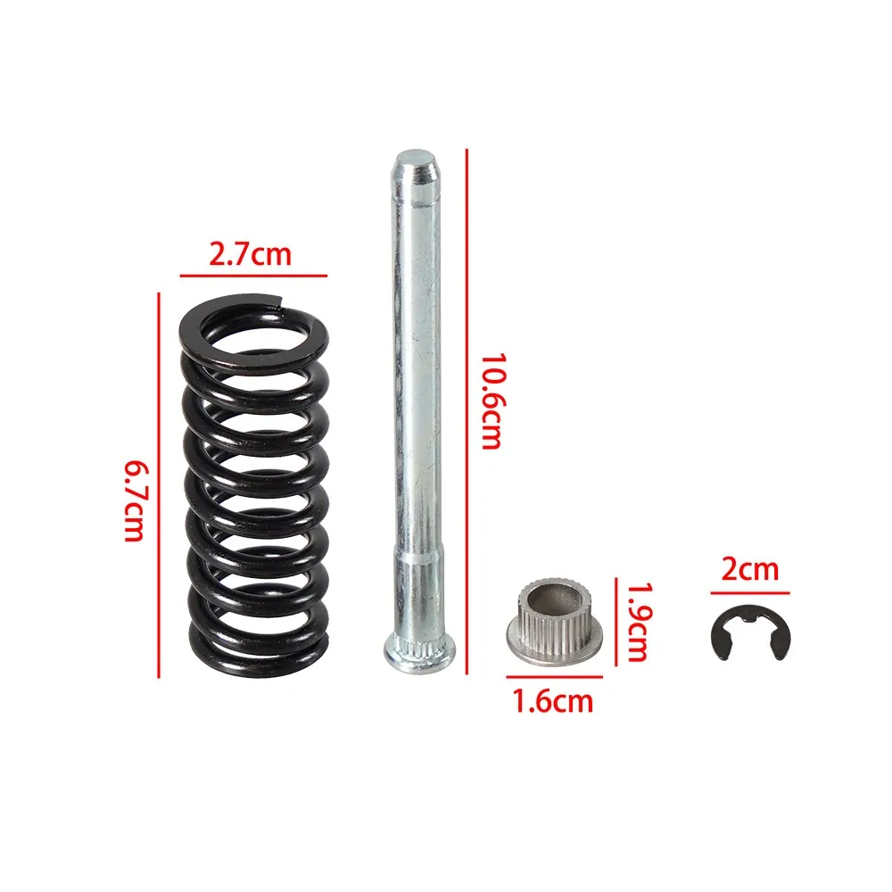 Front Rear Door Hinge Pin and Spring with Bushing for Chevrolet Blazer S10 S15 1994-2004 Repair/Rebuild Kit