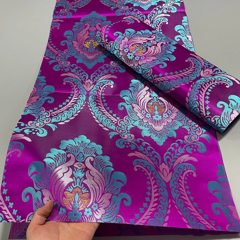 

Ultra Shiny 3D Gele Headtie & Ipele Set | 2pcs Luxury Rose Swiss Damask Fabric | African Wedding & Party Celebration TXH-22-9