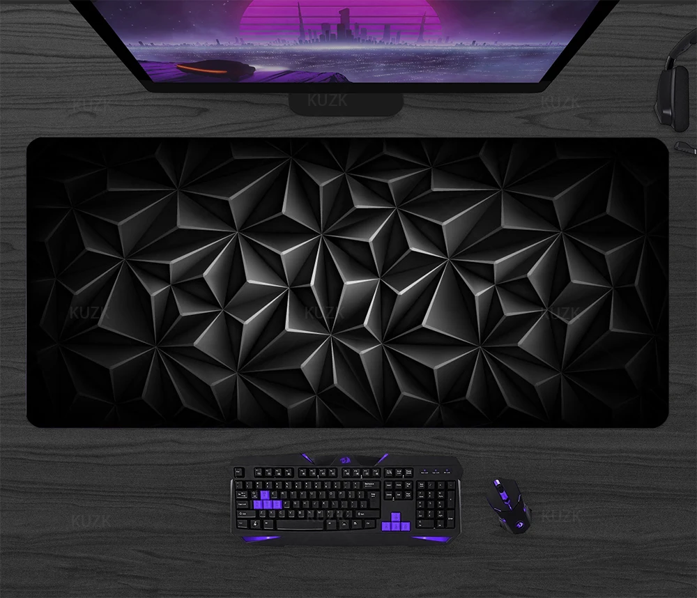 Imagem -03 - Gaming Mouse Pad Gamer Mat Mesa Pad Teclado Soft Office Borracha Natural Anti-derrapante Tapete do Rato Computador Mouse Pad Novo xl hd