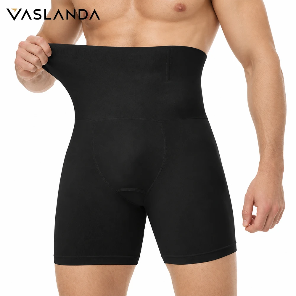 Vaslanda, ropa interior moldeadora para hombres, pantalones cortos de compresión para controlar el abdomen, faja reductora, calzoncillos tipo bóxer.
