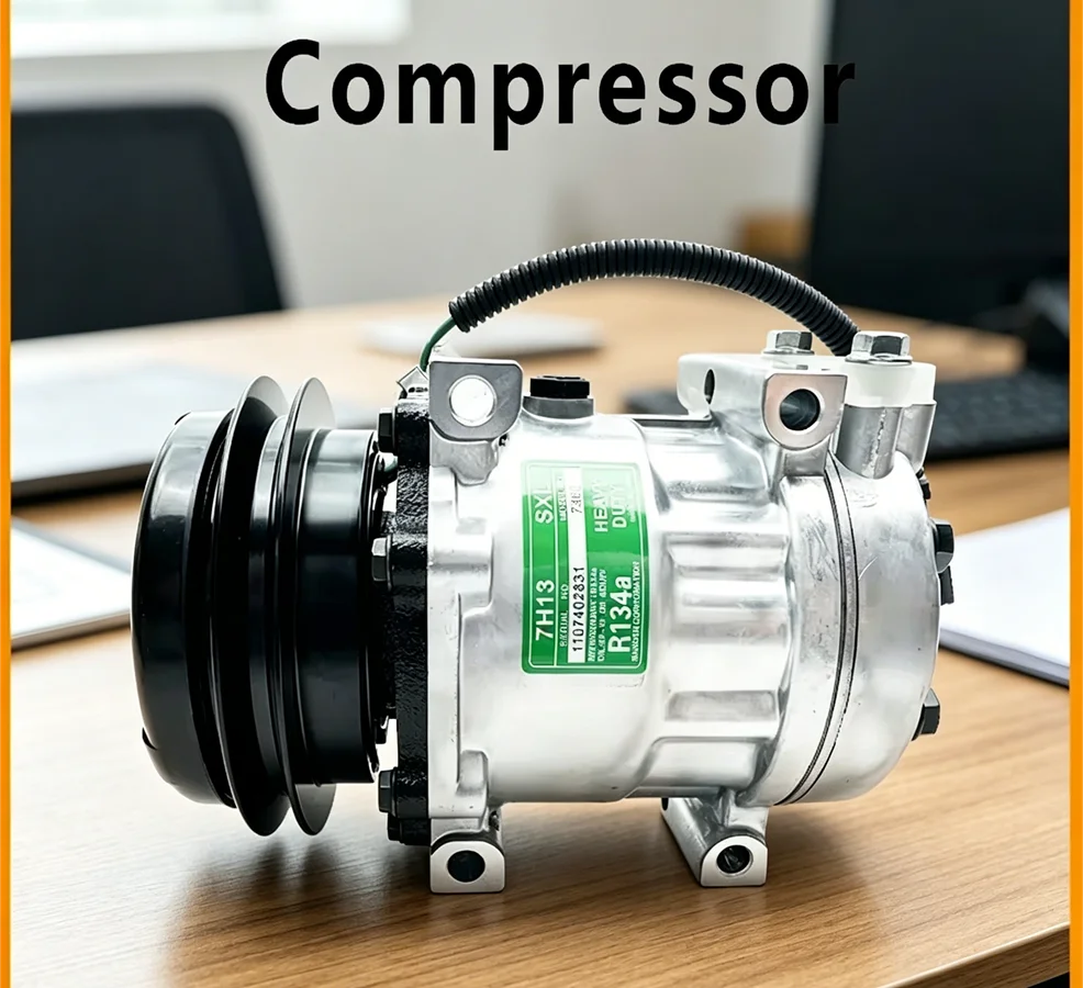 

High Efficiency AC Compressor for Kobelco SK70SR-SK235SR Excavators, Direct Replacement Cooling Part