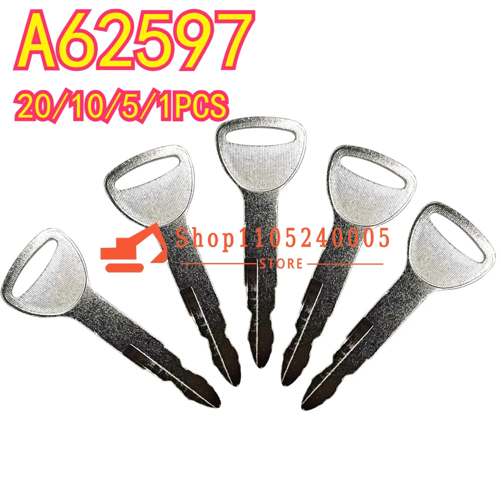 20/10/5/1PCS New A62597 Keys 57591-23330-71 for Forklift Fork-Lift Heavy Equipment Ignition Starter Switch
