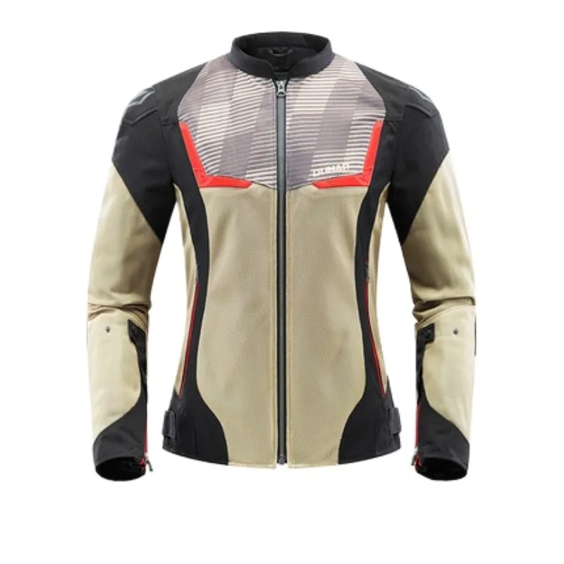 

Summer Ventilate Motorcyclist Jacket Women's Drop-proof Anti-fall Wear-resistant Locomotive Rider Racing Suit Casual Jacket