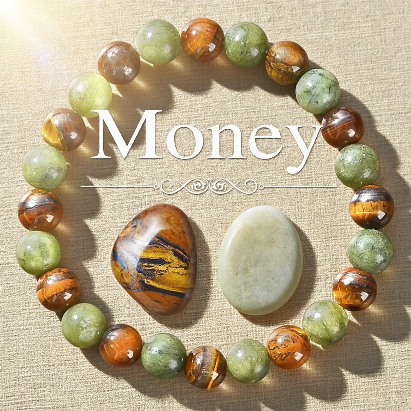 Prosperity and Abundance Healing Bracelet - Relaxation, Success Enhancement Bracelet, Personal Strength and Health