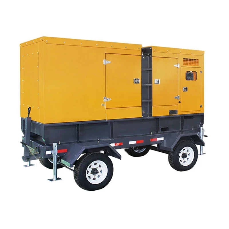 Gruppo elettrogeno silenzioso chiuso 50/60hz Rimorchio generatore diesel mobile da 500kw Prezzo generatore trifase 625kva