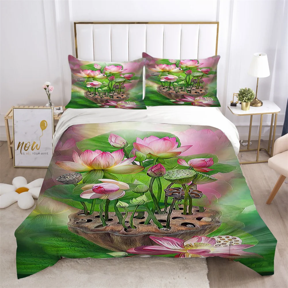 Luxury Comforter Cover 3D Flowers Bedding Set Duvet Cover Child Adult Bedspread