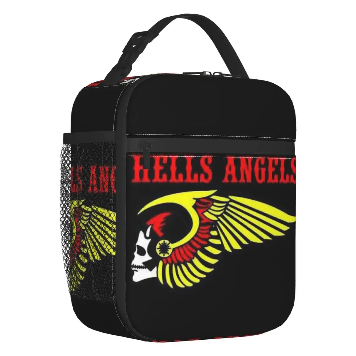 

Hells Angels Logo Insulated Lunch Bag for Women Waterproof Motorcycle Thermal Cooler Bento Box Office Picnic Travel