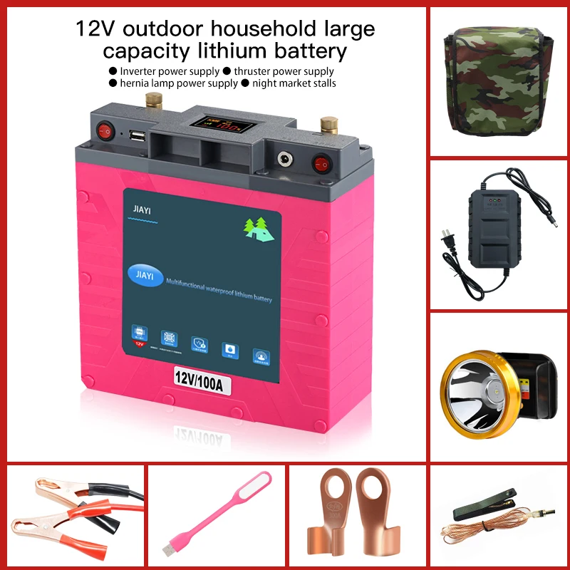 Outdoor Lithium Ion Battery Mobile Power Supply 1000W 2500W portable energy storage battery 220V Power Station With LCD Display