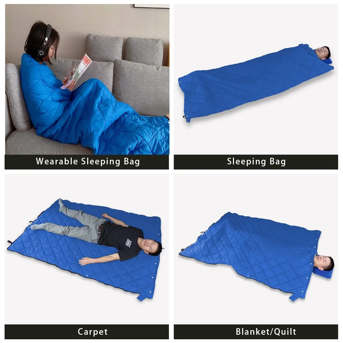 

Multifunction Camping Quilt Blanket Sleeping Bag Envelope Hiking Camp Tourist Warm Gear Outdoor Trekking Backpacking Tourism