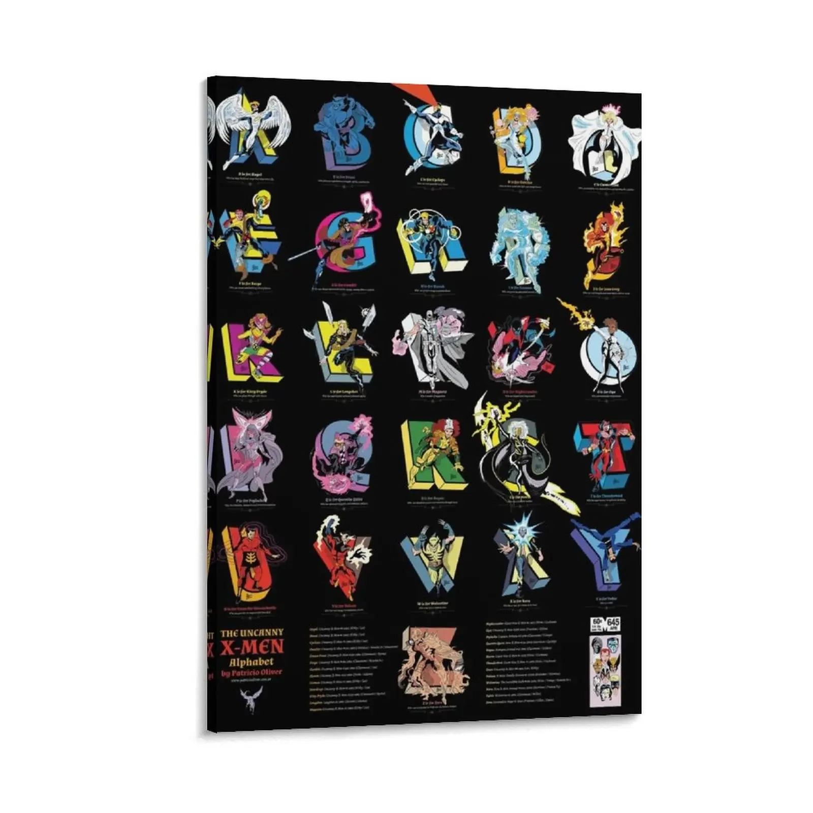 

THE X ABC Canvas Painting ornaments for home room decor decorative picture for living room