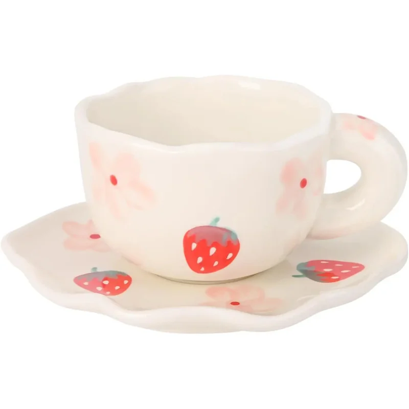 

Симпатичная креативная керамическая кофейная чашка, уникальный нестандартный дизайн, можно мыть в посудомоечной машине и микроволновая печь, молоко латте 180 мл.