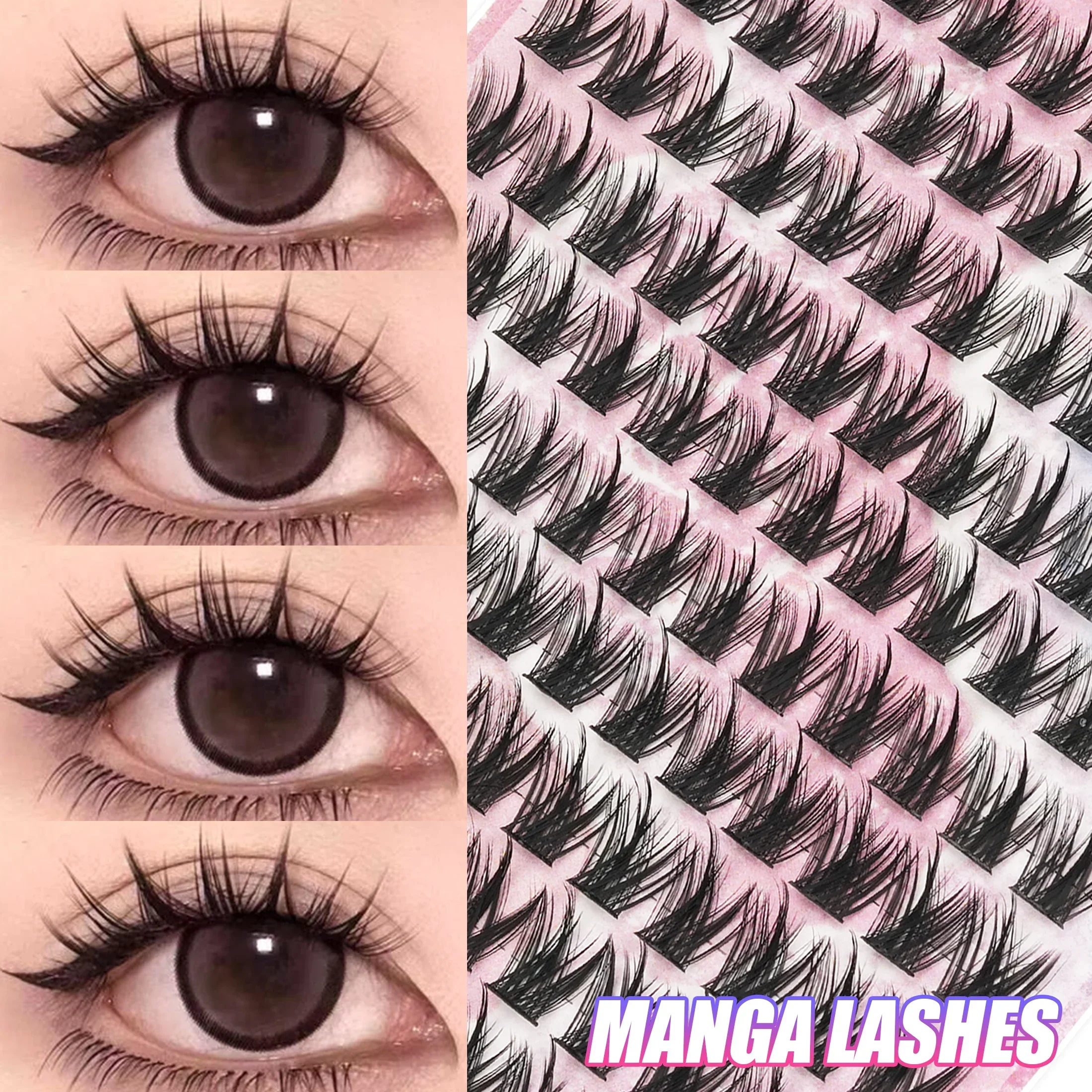 Faux Mink Lash - Spiky Faux Mink Individual Lashes Manga