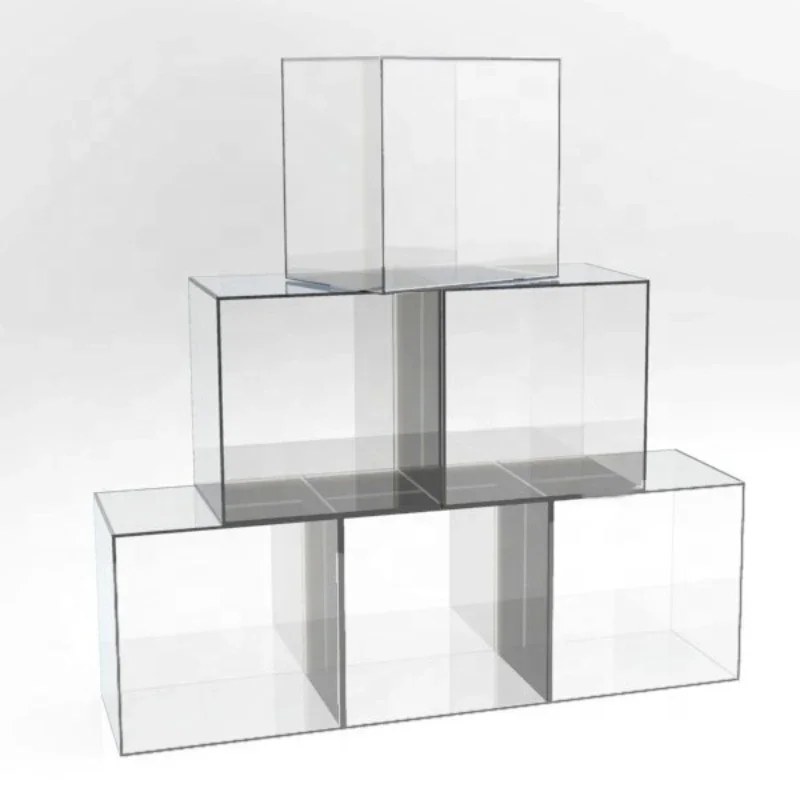 Floor-standing large acrylic plastic box