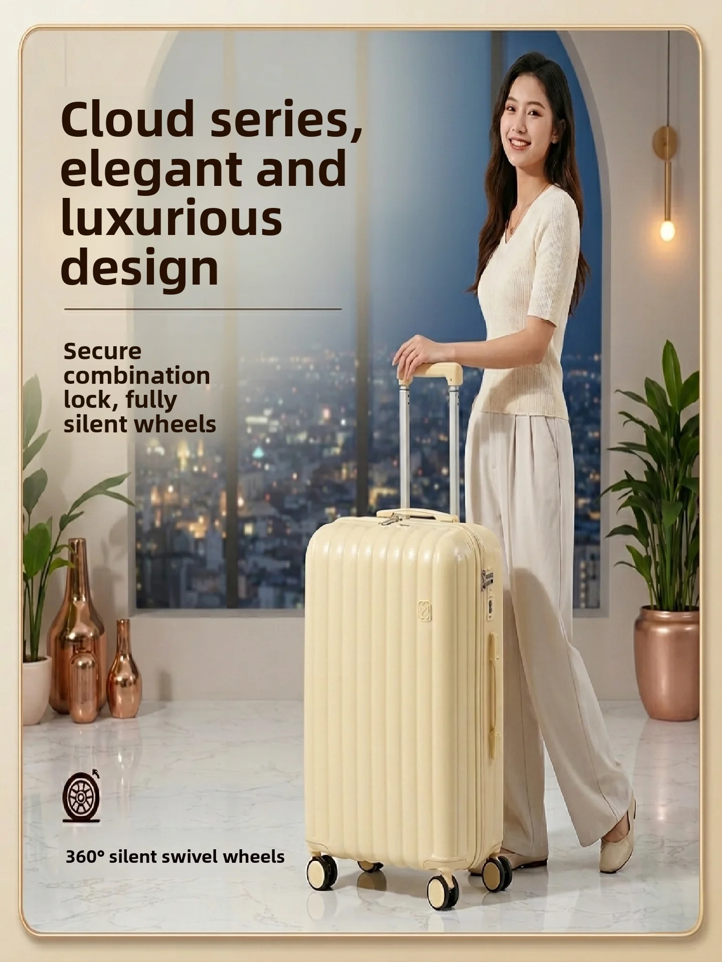cloud-20-inch-travel-suitcase-luggage-carry-on-bag-with-password-lock-stainless-steel-handle-hard-pc-abs-material-unisex