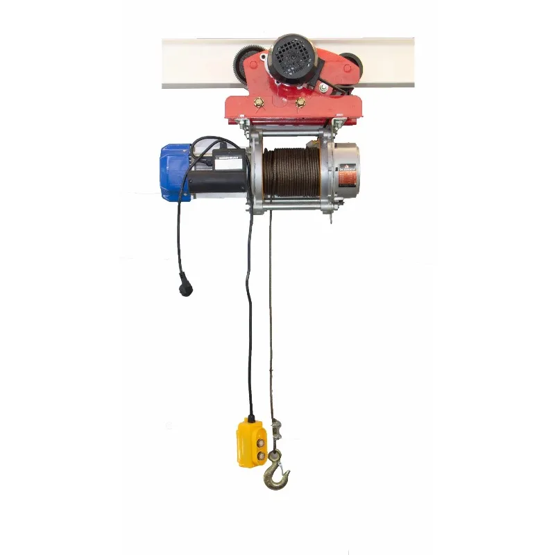 380V Electric Wire Rope Hoists Aluminum Casing Multiple Colors 750-1500kg Load Capacity Industrial Heavy Duty Lifting Equipment