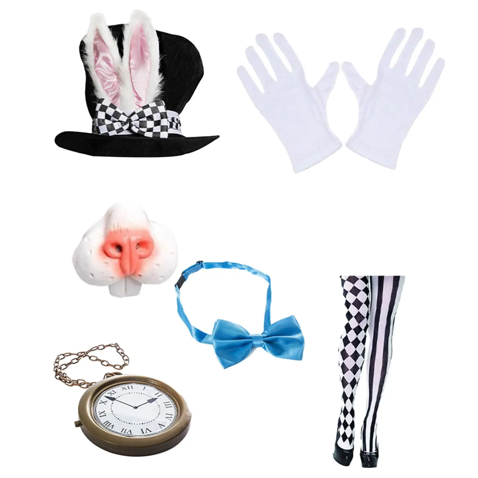 Easter Costume Set Creative Roles Play Gloves Socks for Carnivals Easter Decorations Stage Show Themed Parties Masquerade