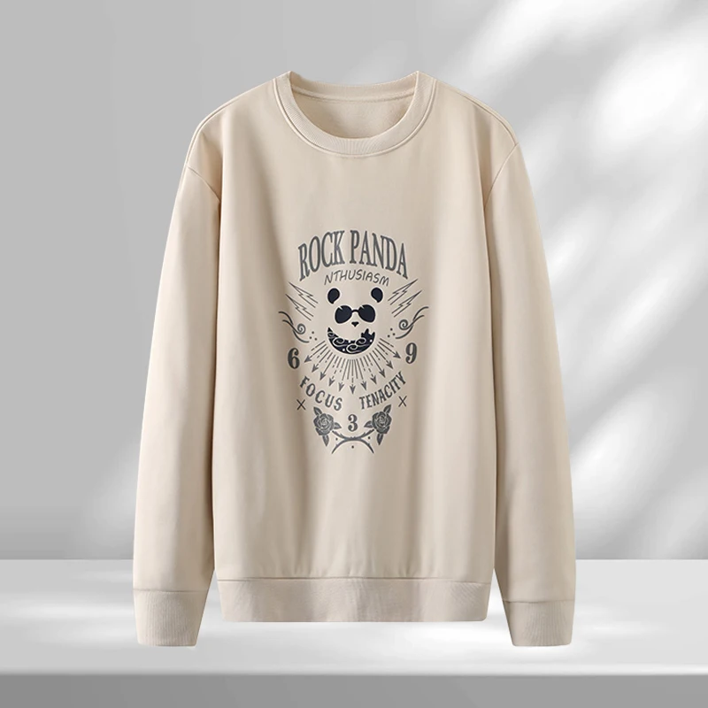 

Модный повседневный мужской свитшот с принтом, весна 2024, новинка, молодежный стильный свитшот с круглым вырезом