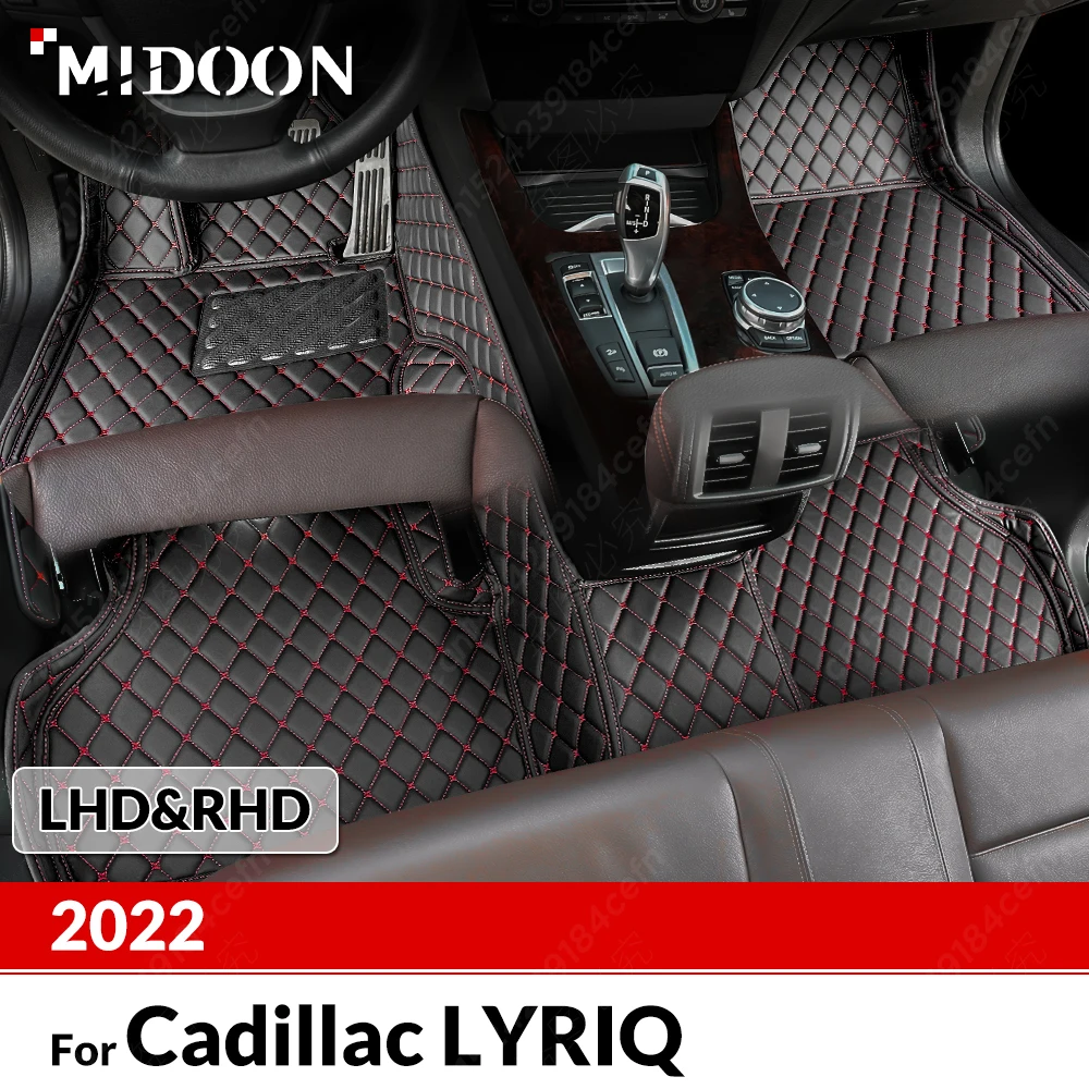 Custom Car Floor Mats For Cadillac LYRIQ 2022 Automobile Carpet Cover Interior Details Accessories Protective Pad Parts