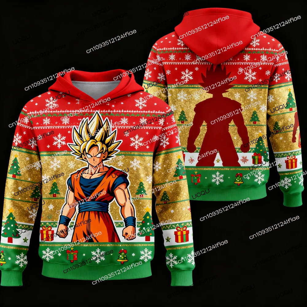 2025 Dragon Ball Z Goku Special Edition Christmas Winter Hoodie - Adult Men's and Women's Christmas Outfit - Kids Christmas Gift