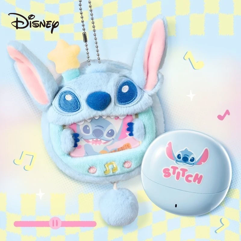 lilo-y-stitch-disney-conjunto-de-auriculares-bluetooth-accesorios-de-dibujos-animados-kawaii-colgante-de-felpa-inalambricos-regalo-de-navidad