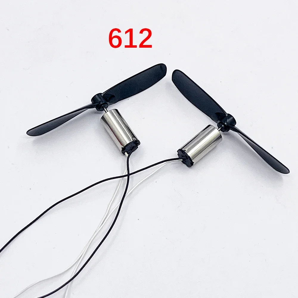 2pcs/lot 3.7V 610 612 716 720 816 8520 1020 Coreless DC Motors+Propellers Strong Magnetic DIY Aircraft Quadcopter UAV RC Drone