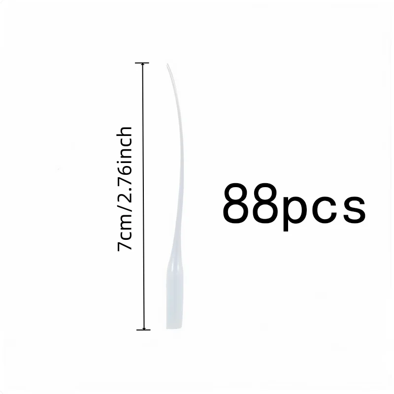 88 pcs Fine Tip Glue Applicators Extended Flexible Tube, designed for Craft Projects, Ultra Fine Pointed Tip